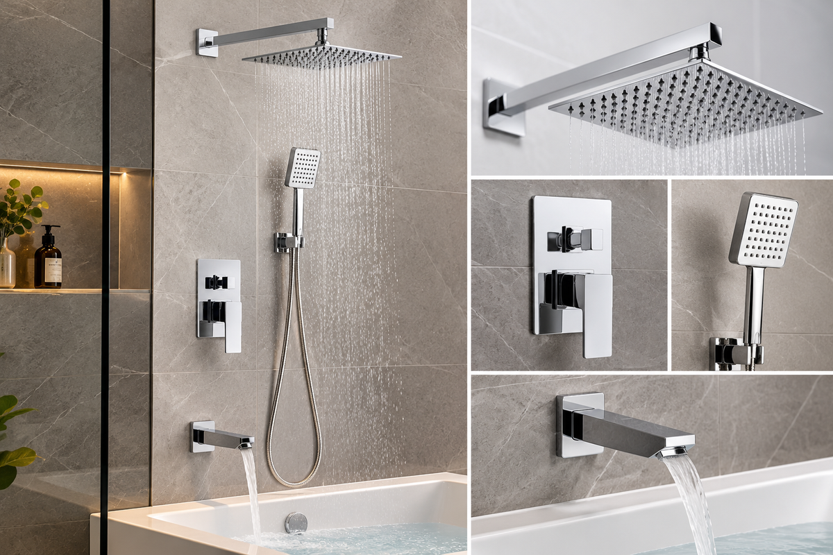 Newarc Aqua Ankastre Banyo Batarya Seti