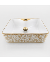 Opaline Gold Kare Lavabo