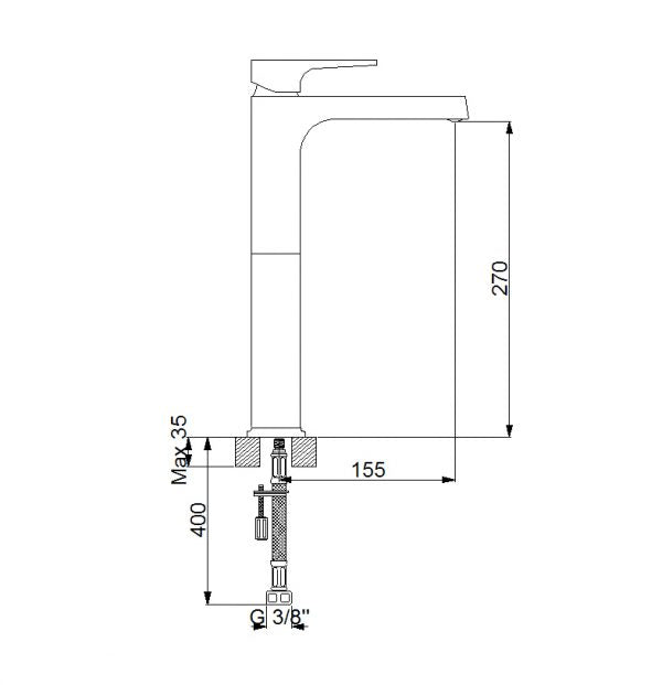 Newarc Aqua Çanak Tipi Lavabo Bataryası