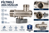 Filtreli Ara Musluk (Taharet ve Batarya Altı Musluğu)-1/2 - 3/8