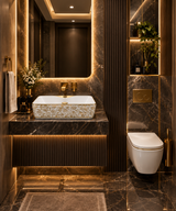 Opaline Gold Kare Lavabo